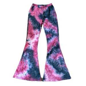 Life Clothing Co Womens Tie Dye Bell Bottom Pants S Fairy Grunge Festival Flare